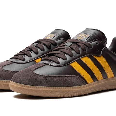 Adidas samba og black yellow on sale