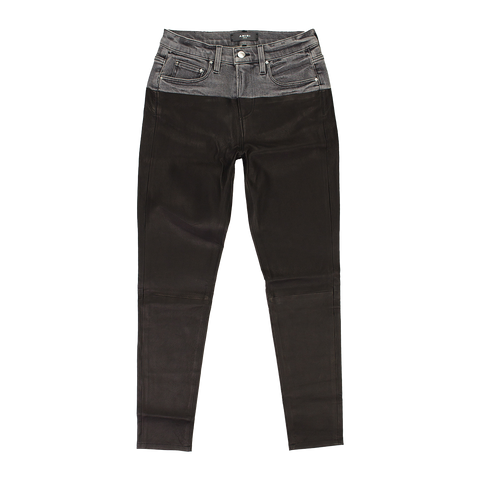 AMIRI CONTRAST LEATHER SKINNY "Black/Aged Black" – Stadium Goods