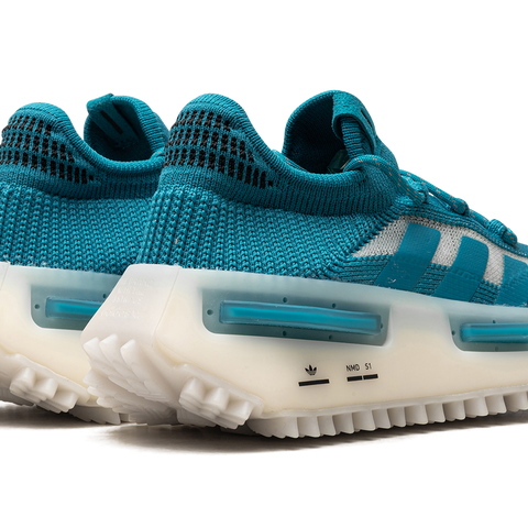 adidas Men's NMD_S1 Shoes, Size 6, Teal/Black/White