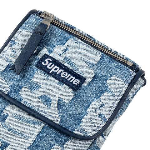 SUPREME Fat Tip Jacquard Denim Neck Pouch 