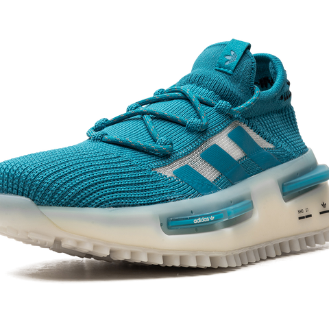 adidas Men's NMD_S1 Shoes, Size 6, Teal/Black/White