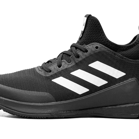 Women's adidas Crazyflight Mid Volleyball Shoes Black/White/Carbon / 7
