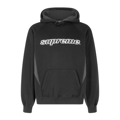 【SUPREME】DIVISION HOODED SWEATSHIRT BLACK - 24FW SUPREME Division Hooded Sweatshirt