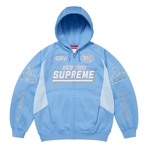 SUPREME Football Zip Up Hooded Sweatshirt 