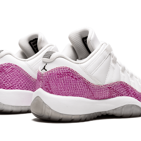 Jordan 11 pink snakeskin grade school hot sale