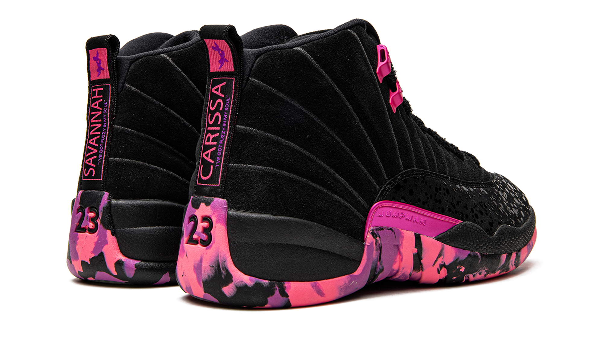 pink jordan 12a