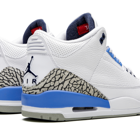 Jordan 3 carolina on sale