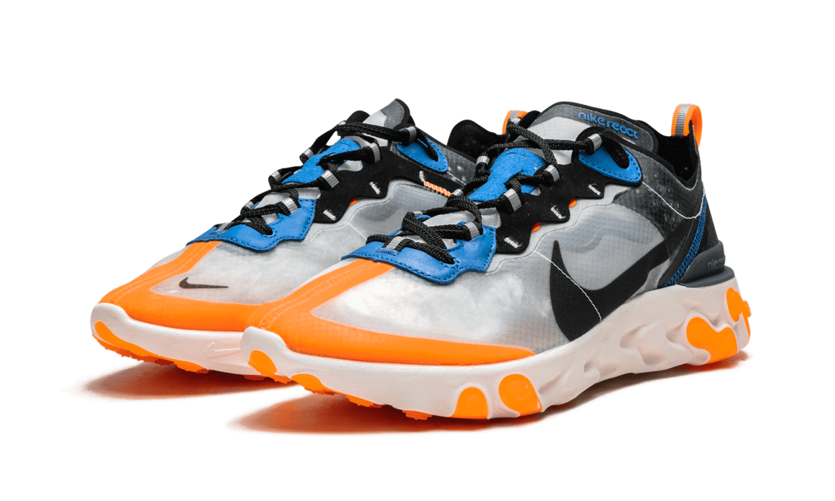 nike react element 87 orange and blue