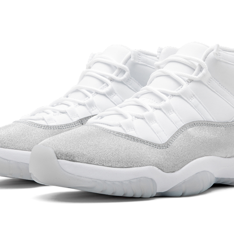 Jordan 11 metallic silver sales