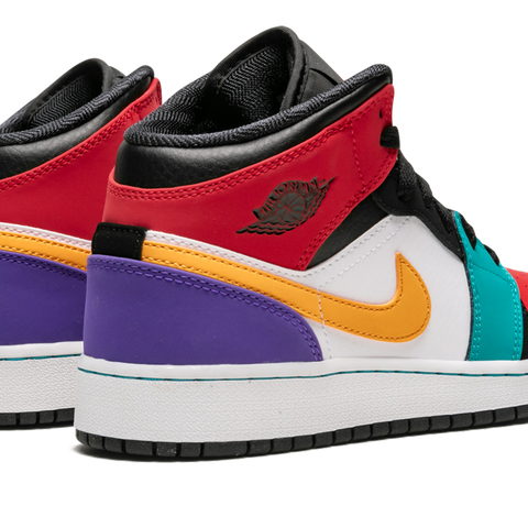 Air Jordan 1 Mid GS Multicolor 554725 125 Stadium Goods