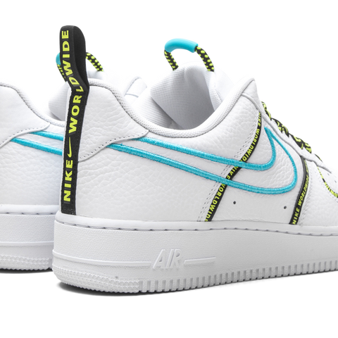 Nike Air Force 1 Worldwide White Blue Fury Volt 関税送料込 NIKE Air Force 1 Low
