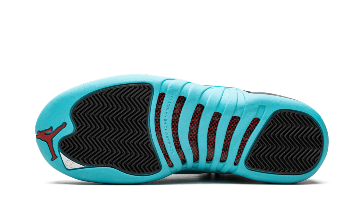 jordan retro 12 black and gamma blue