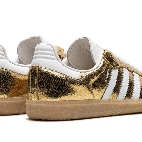 adidas Women's Samba OG Shoes, Size 7, Gold