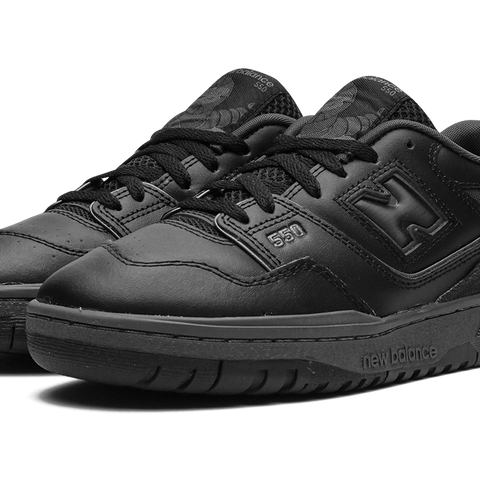 New Balance 550 Men\'s Size 7 US Low Triple Black GS GSB550BB Shoes Sneakers New New Balance 550 Triple Black (GS) GSB550BB Size 5Y No Box | eBay main image 2