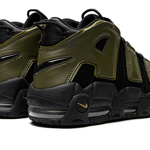 Nike air uptempo green and black discount