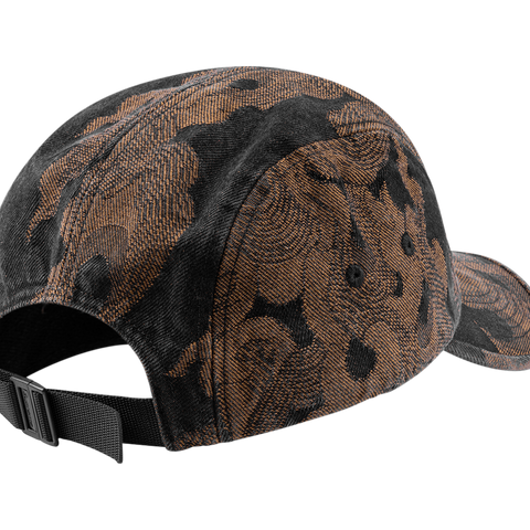 SUPREME Flames Jacquard Denim Camp Cap 