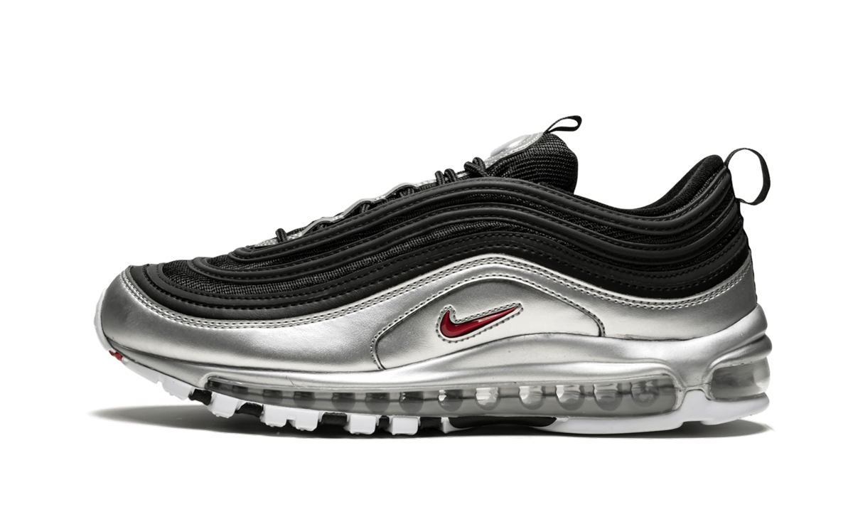 black silver air max 97