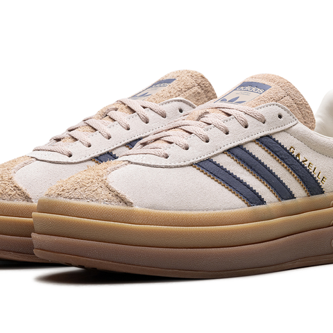 adidas Gazelle Bold Shoes - Women's - White Indigo / Magic Beige