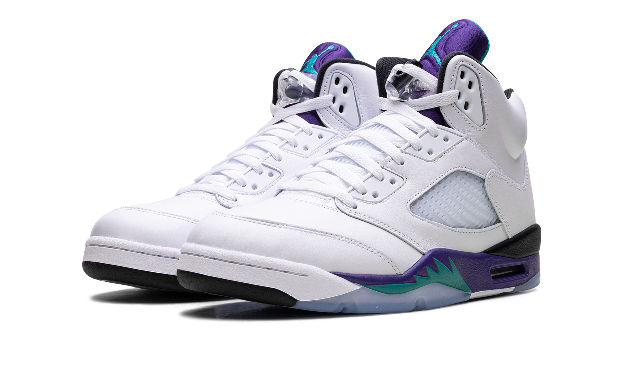 all white jordans with purple