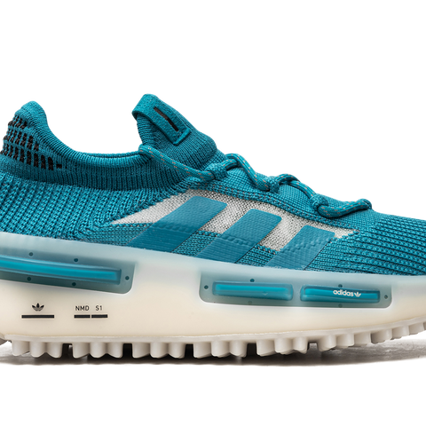 adidas Men's NMD_S1 Shoes, Size 6, Teal/Black/White