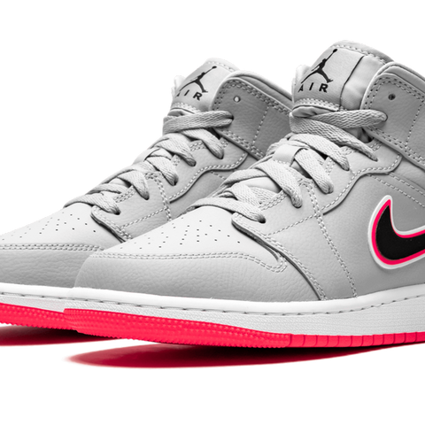 JORDAN Air Jordan 1 MID GS Wolf Grey Racer Pink Stadium Goods