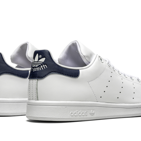 adidas Women's Stan Smith Shoes, White Navy / 8