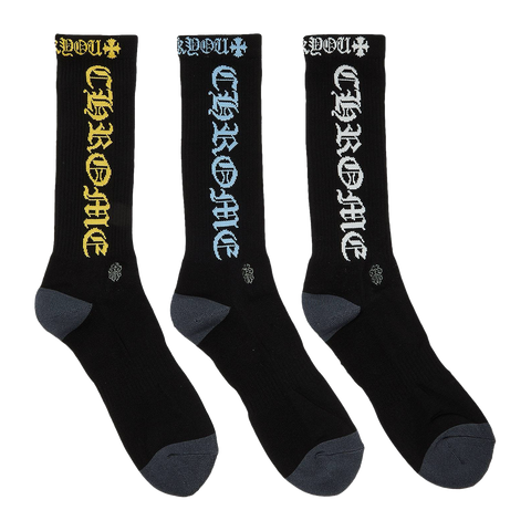 CHROME HEARTS Chrome Hearts Socks (3 Packs) 