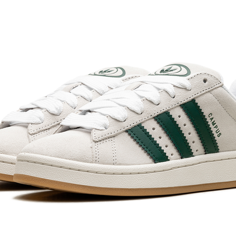 adidas Women's Campus 00s Shoes, Size 7, White/Green/White