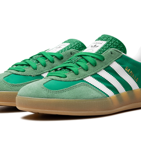adidas Originals Green & White Gazelle Indoor Sneakers
