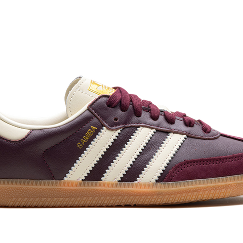 adidas Samba OG Maroon Gold Metallic adidas Samba OG Maroon Gold Metallic