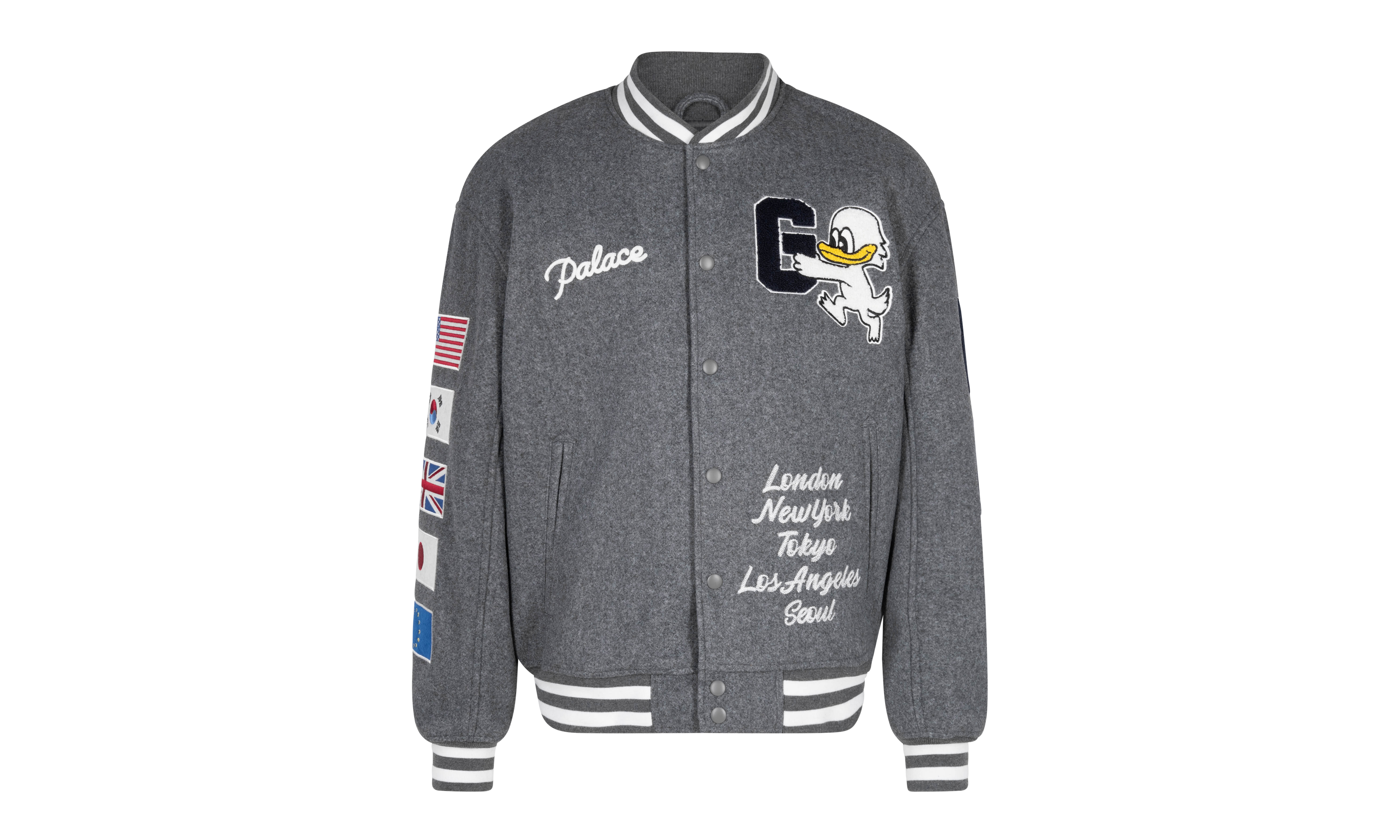 Palace Gap Varsity Jacket Grey スポーツ