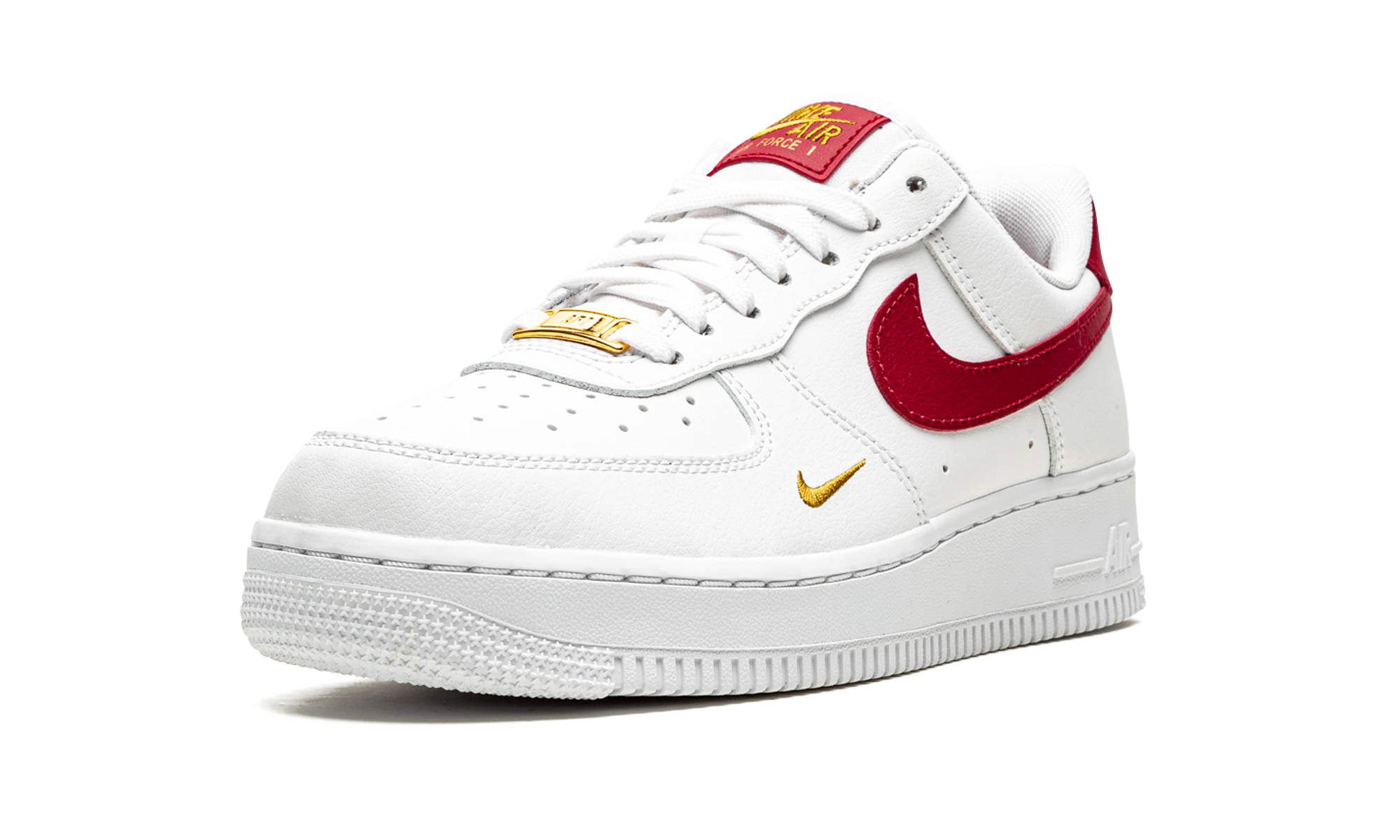 nike air force 1 red and gold