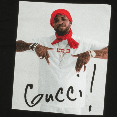 Supreme x gucci mane tee shop