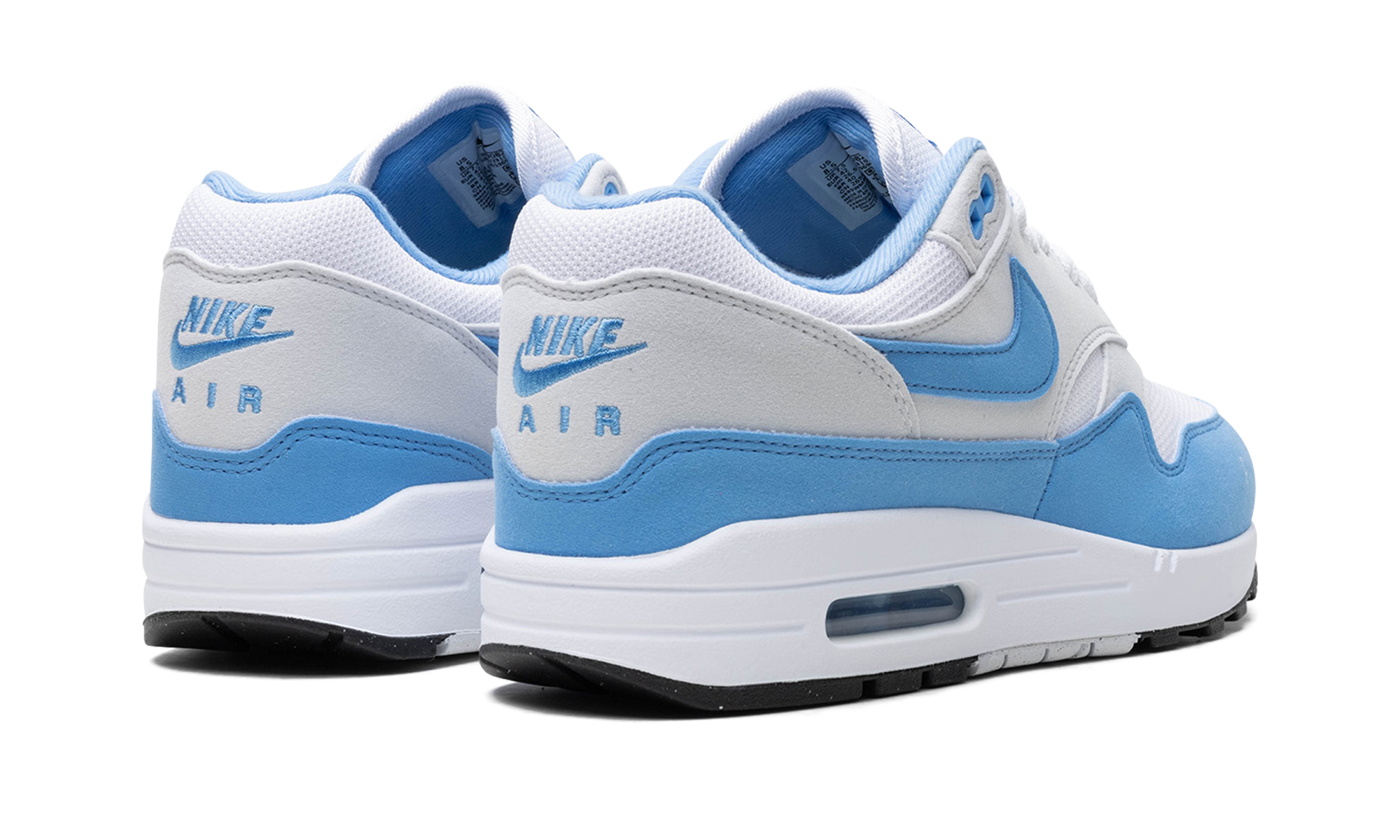 blue and white air max 1