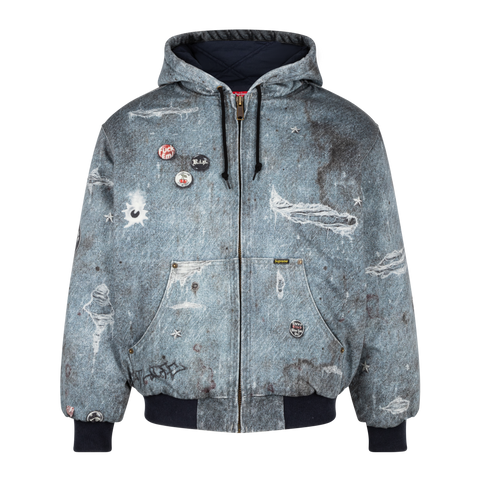 SUPREME HJR Trompe L'oeil Hooded Work Jacket SUPREME HJR Trompe L'oeil Hooded Work Jacket