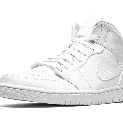 Nike air jordan 1 mid white sales