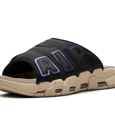 ☆大人気☆Nike Air More Uptempo Slides Black/Sanddrift This Nike Air More Uptempo Slide Comes In Black Multi-Color