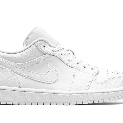 スニーカー NIKE Air Jordan 1 Low Triple White Tumbled Leather ss 20 JORDAN Air Jordan 1 Low