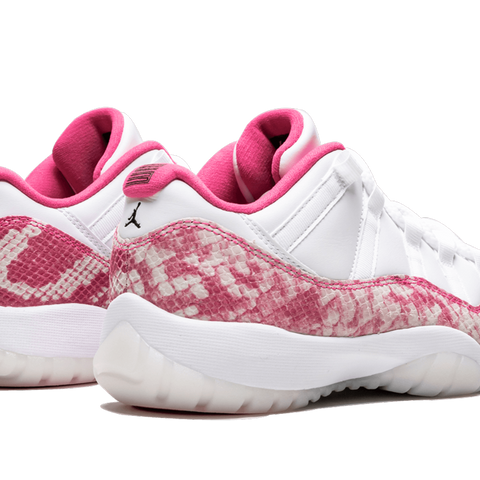 Jordan retro 11 pink snakeskin grade school clearance