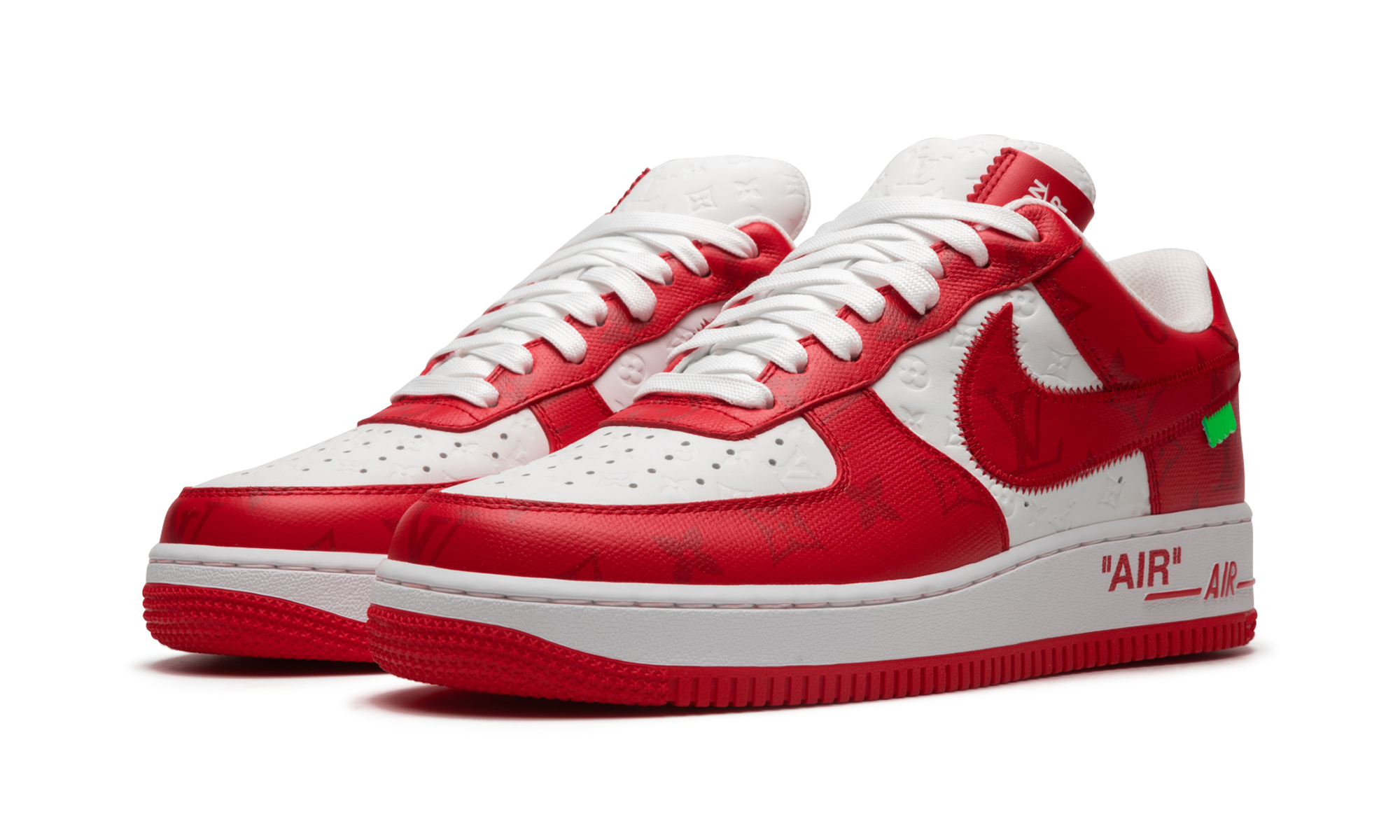 foot locker red and white air force 1