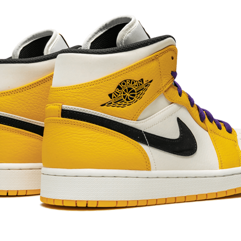Nike air jordan 1 mid se lakers sales