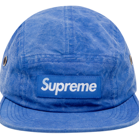 Supreme Washed Linen Camp Cap Black - SS19 - US