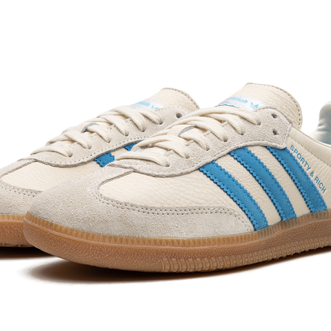 ☆【Adidas】☆Adidas x Sporty & Rich Samba Cream Blue☆ ADIDAS Samba