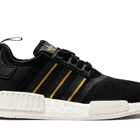 Adidas nmd r1 white black gold on sale