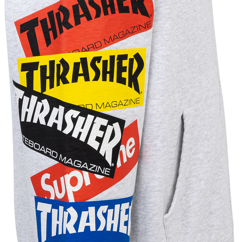 SUPREME Thrasher Multi Logo Zip Up Hoo SUPREME Thrasher Multi Logo Zip Up Hoo