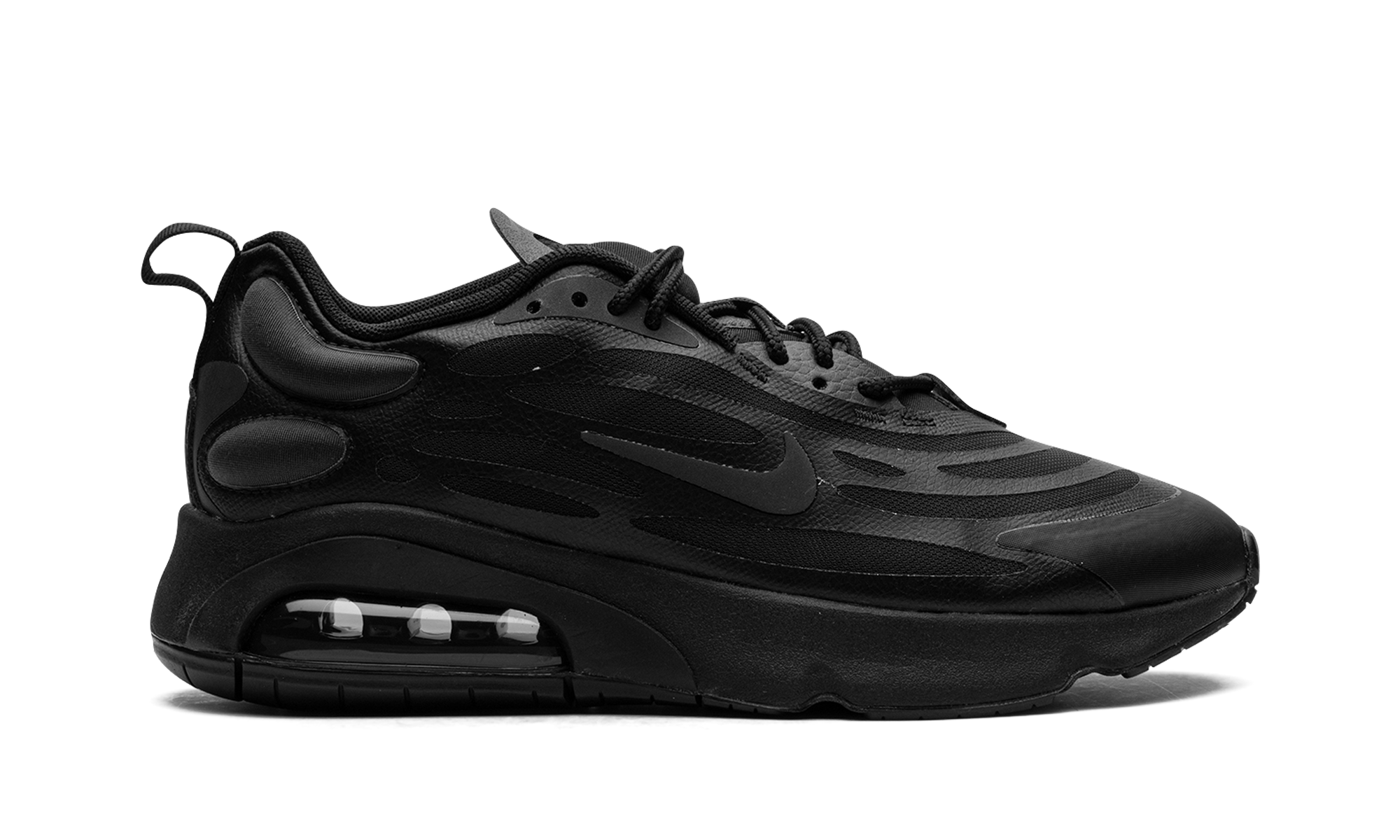 nike black air max exosense trainers
