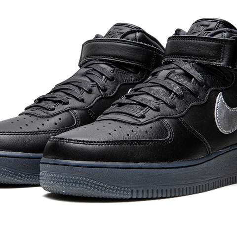 Nike Air Force 1 Mid Black Metallic Silver DX3061 001 Stadium Goods