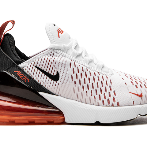 Nike air max 270 white black orange clearance