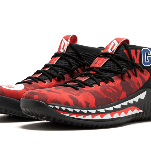 BAPE DAME 4 Red BAPE x adidas Dame 4 Release Info | Nice Kicks main image 4
