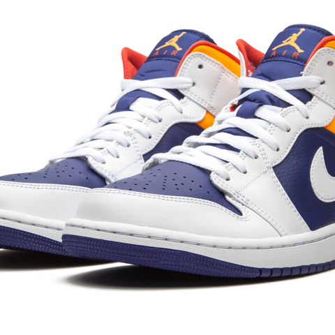 JORDAN Air Jordan 1 Mid Royal Blue Laser Orange Stadium Goods
